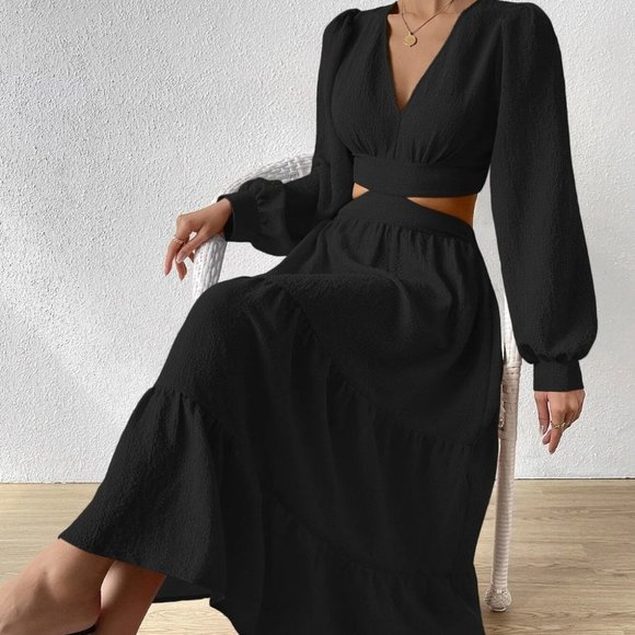 Black Preppy Womens Dress - Picture 4 of 5